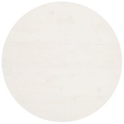 vidaXL Tampo de mesa pinho maciço Ø90x2,5 cm branco