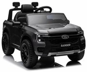 Jipe elétrico para crianças Ford Ranger,12V com pneus de borracha, banco em pele sintética Cinzento