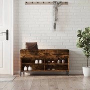 vidaXL Banco sapateira 102x35x55 cm deriv. madeira carvalho fumado