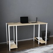 Secretária Academy – Branco Carvalho – 125,2 x 60 x 73,8 cm