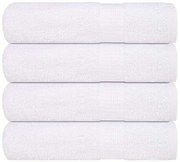 vidaXL Toalhas de banho FROGN 4 pcs 70x140 cm 360 g/m² branco