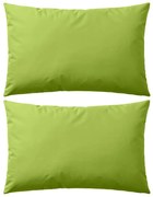 vidaXL Almofadas para exterior 2 pcs 60x40 cm verde maçã