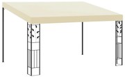 vidaXL Gazebo de parede 4x3x2,5 m creme
