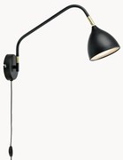 Candeeiro de parede grande e regulável com ficha Valencia