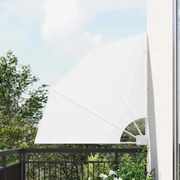 vidaXL Tela de Privacidade para Varanda Branco 115 x 115 cm tecido