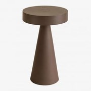 Lâmpada De Mesa Led Sem Fio Catinca Castanho Café - Sklum