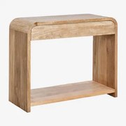 Consola De Entrada Em Madeira De Manga E Mdf Shelby Madeira De Manga & ↔︎ 120 Cm - Sklum