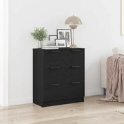 Buffet de Carvalho Preto vidaXL 60x30x70 cm em Madeira Fabricada