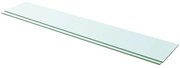 vidaXL Prateleiras 2 pcs 110x20 cm vidro transparente
