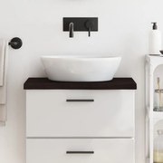 vidaXL Bancada p/ WC 60x30x(2-4)cm madeira tratada maciça castanho