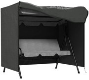 Outsunny Capa Protetora Móveis Jardim Baloiços Exterior Resistente Água Fecho de Correr 177x114x152 cm Cinza Escuro | Aosom Portugal