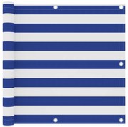 Tela de varanda 90x600 cm tecido Oxford branco e azul