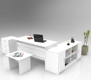 Conjunto de Mobiliário de Escritório VO13 – Branco – Secretária de Est