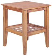 vidaXL Mesa de centro quadrada 40x40x50 cm teca maciça