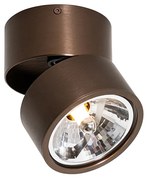 Foco moderno bronze escuro redondo ajustável - Go Nine Design