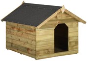 vidaXL Casota para cão com telhado de abrir pinho impregnado