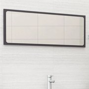 vidaXL Espelho de casa de banho 100x1,5x37 cm contraplacado cinzento