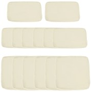 Outsunny Conjunto de 14 Capas de Almofada de Reposição para Móveis de Jardim 6 Capas de Assento 8 Capas de Encosto Poliéster Bege | Aosom Portugal