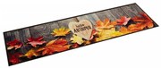 vidaXL Tapete de cozinha lavável 60x300 cm veludo padrão autumn
