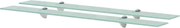 vidaXL Prateleiras flutuantes 2 pcs vidro 90x10 cm 8 mm
