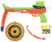 vidaXL Conjunto tiro com arco infantil com besta dardo e alvo