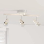 vidaXL Foco de teto Niquel fosco 36.5 x 10 x 12.5 cm Aço