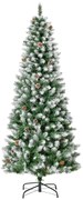 Árvore de Natal Artificial Ø75x180cm com 630 Ramas e 37 Pinhas Folhas