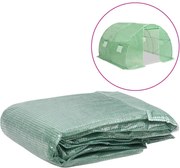 vidaXL Cobertura de substituição p/ estufas 9 m² 300x300x200 cm verde