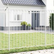 vidaXL Cerca Jardim Branca 1,7x1,5 m em Aço