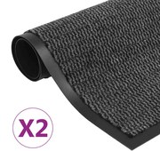 vidaXL Tapete controlo pó retangular tufado 2pcs 80x120cm antracite
