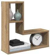 vidaXL Prateleiras cubo 2 pcs derivados de madeira carvalho artisiano