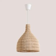 Lâmpada De Teto Suspensa Para Exterior Em Rattan Markle Natural - Sklum