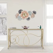 MESA CONSOLA 140X40X80 CM DOURADO