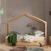 Conjunto Cama infantil de Casa DALLAS 90x200 com gaveta NATURAL