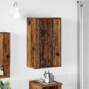 vidaXL Armário de Banheiro com porta Madeira Antiga 39 x 23,5 x 65 cm