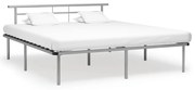 vidaXL Estrutura de cama metal 200x200 cm cinzento