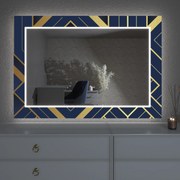 Espelho LED com decoração D7