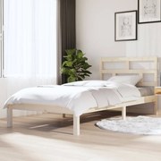 vidaXL Estrutura de cama 100x200 cm pinho maciço