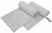 vidaXL Toalhas Esportivas 2 pcs Cinzeto 200 x 100 cm