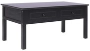 vidaXL Mesa de centro 100x50x45 cm madeira preto