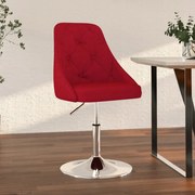 vidaXL Banco de bar tecido vermelho tinto