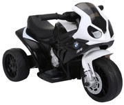HOMCOM Mota BMW Elétrica Infantil 6V com Faróis Música Velocidade 2,5 km/h Preto para Crianças 18-36 Meses Preto 66x37x44 cm | Aosom Portugal