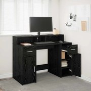 vidaXL Mesa Carvalho Preto 120x55x91 cm Madeira Engenharia