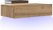 vidaXL Móvel de TV com luzes LED 60x35x15,5 cm carvalho artisiano
