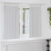 vidaXL Cortinas opacas 2 pcs Cinza Claro 175 x 140 cm Poliéster
