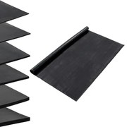 vidaXL Tapete de borracha antiderrapante liso 1,2x5 m 1 mm