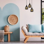 Candeeiro de Teto Smoked – Fumê – 40 x 40 cm