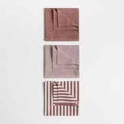 Conjunto De 3 Panos De Cozinha Em Algodão Anellia Cedro Vermelho - Sklum