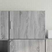 vidaXL Armário parede 50x42,5x40 cm derivados de madeira cinza sonoma