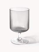 Copos de vinho artesanais com relevo canelado Ripple, conjunto de 2